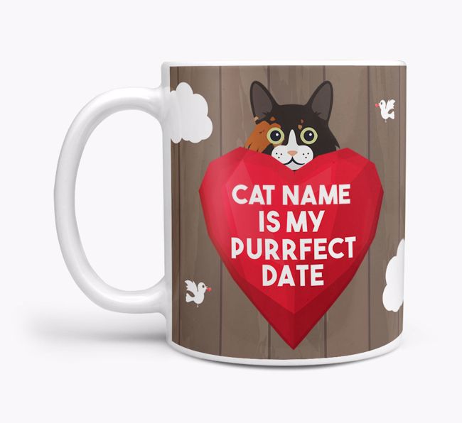 Purrfect Date: Personalized {breedCommonName} Mug
